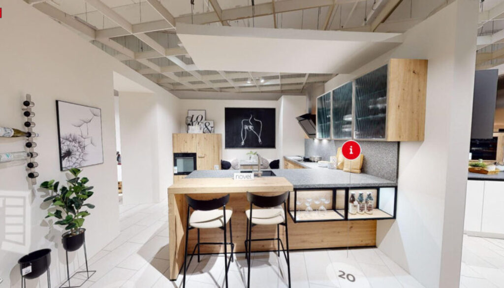 Im Online-Showroom lassen sich Traumküchen digital bis ins Detail entdecken!